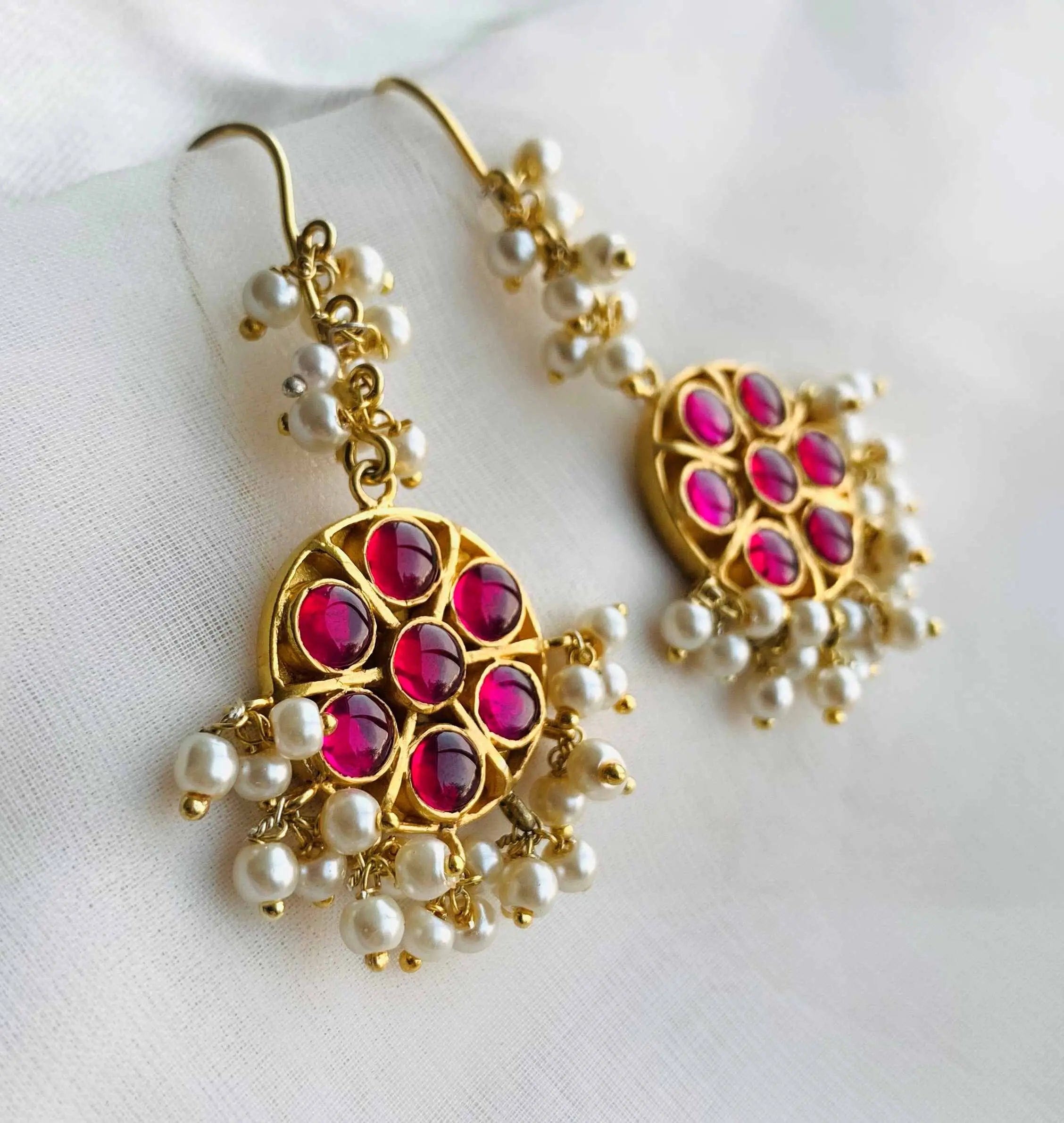 Spinel Dangling Earrings