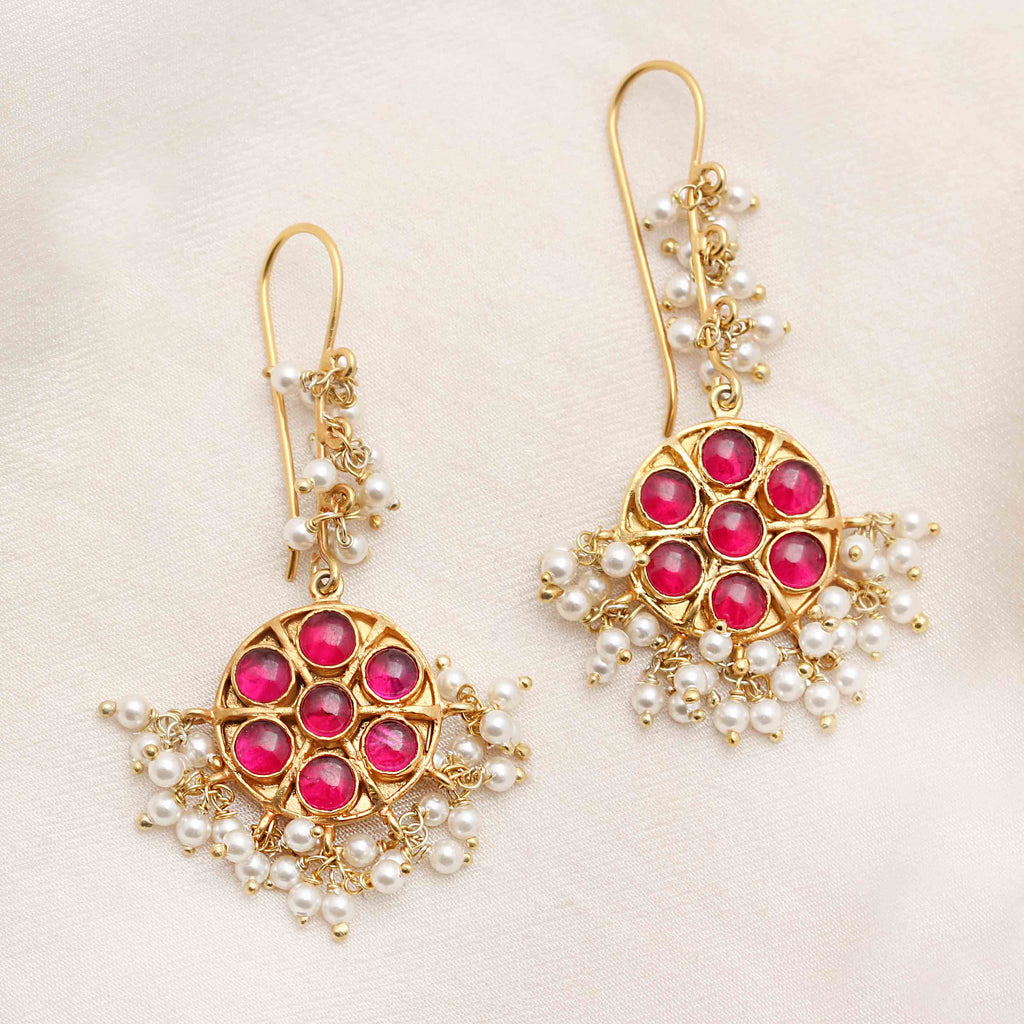 Spinel Dangling Earrings