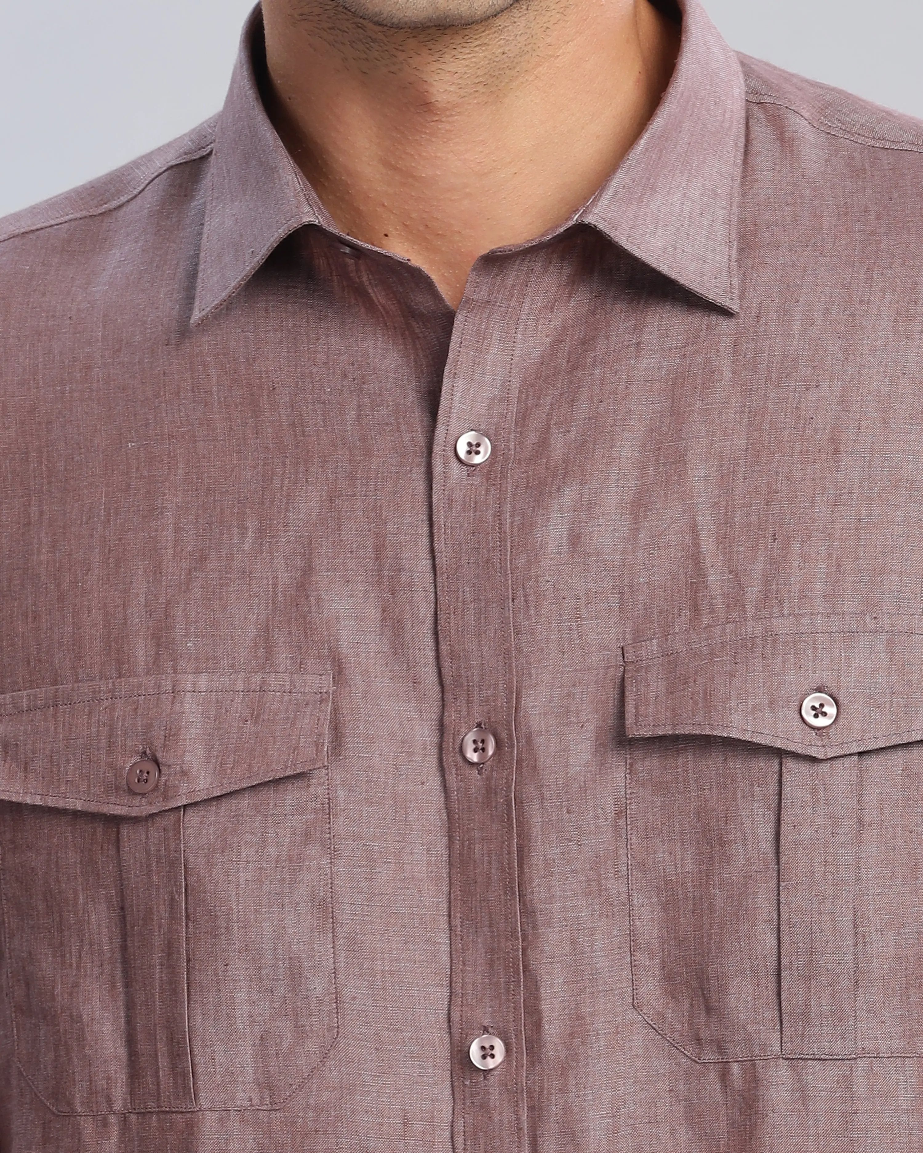 Rose Brown Linen ShirtUnited By Hope