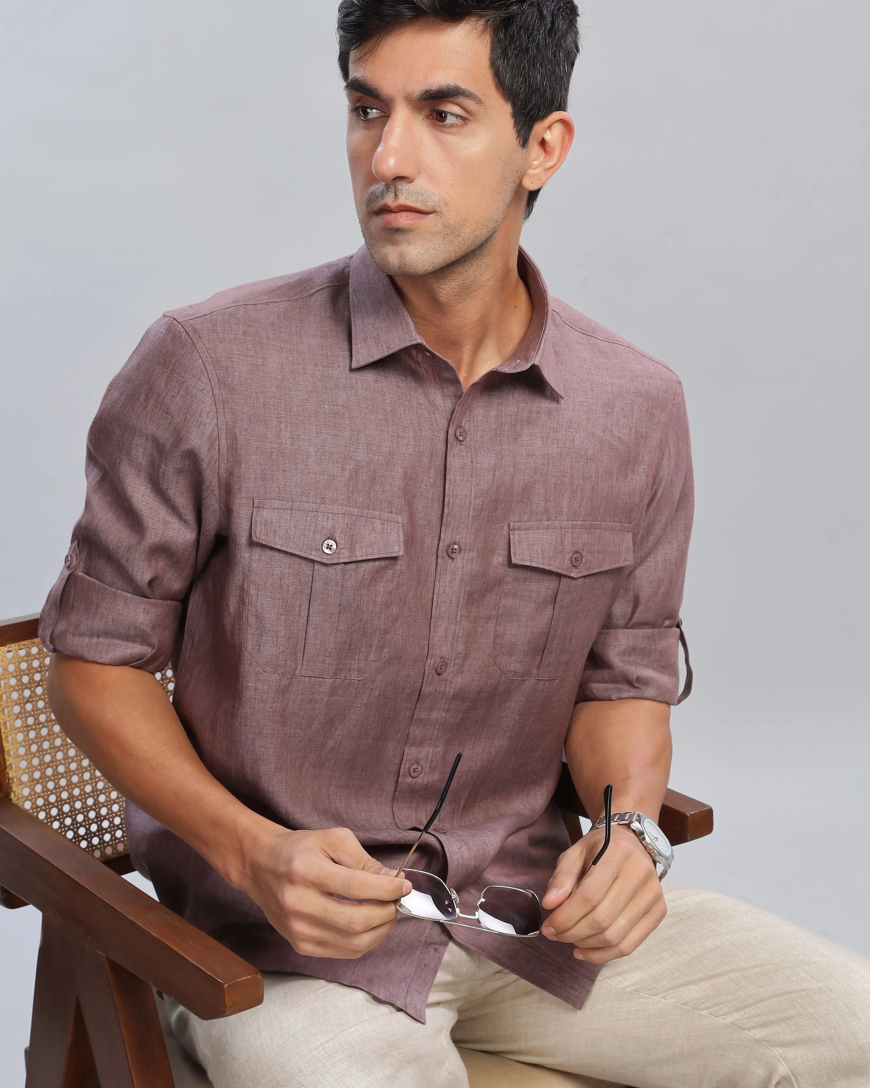 Rose Brown Linen ShirtUnited By Hope