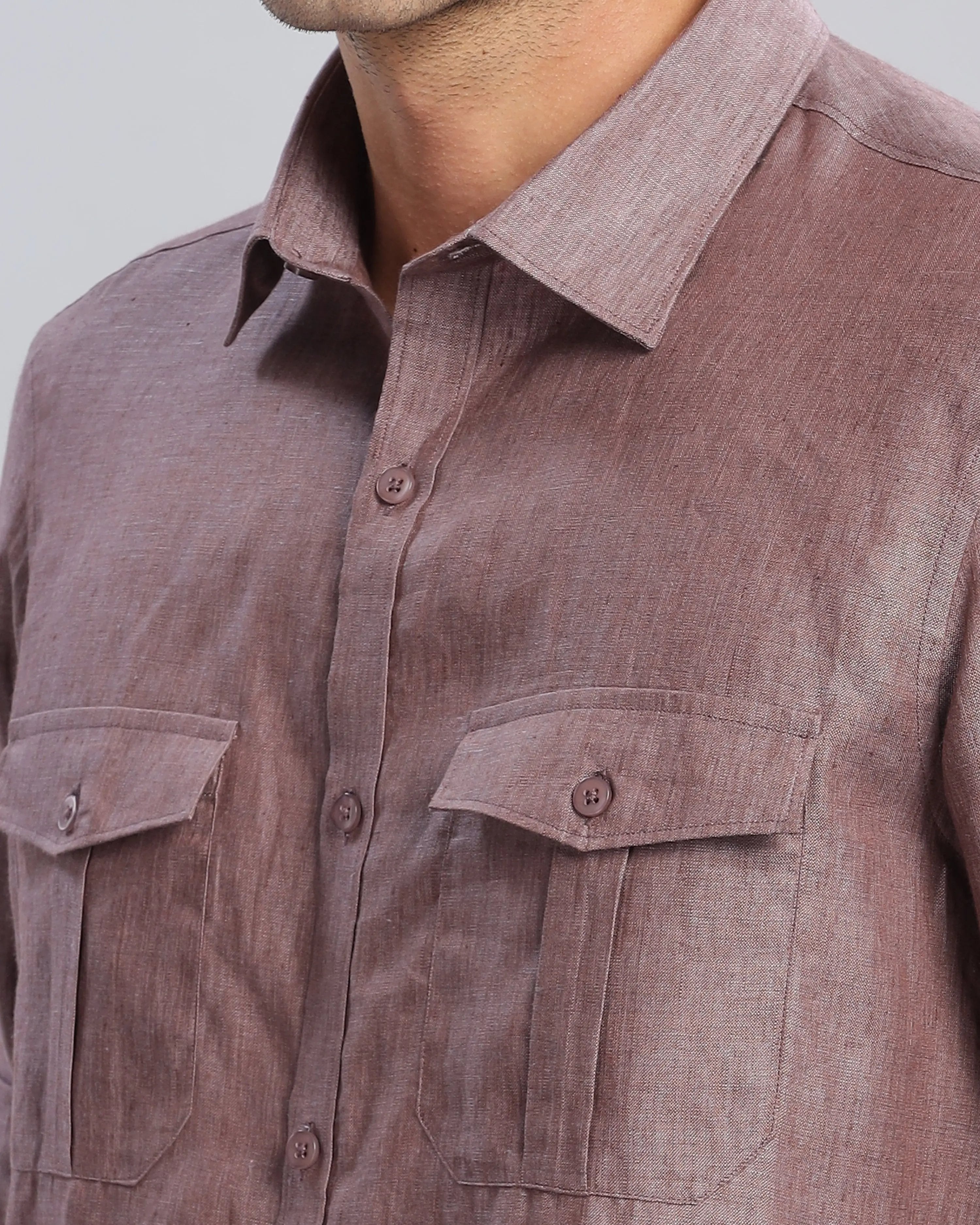 Rose Brown Linen ShirtUnited By Hope