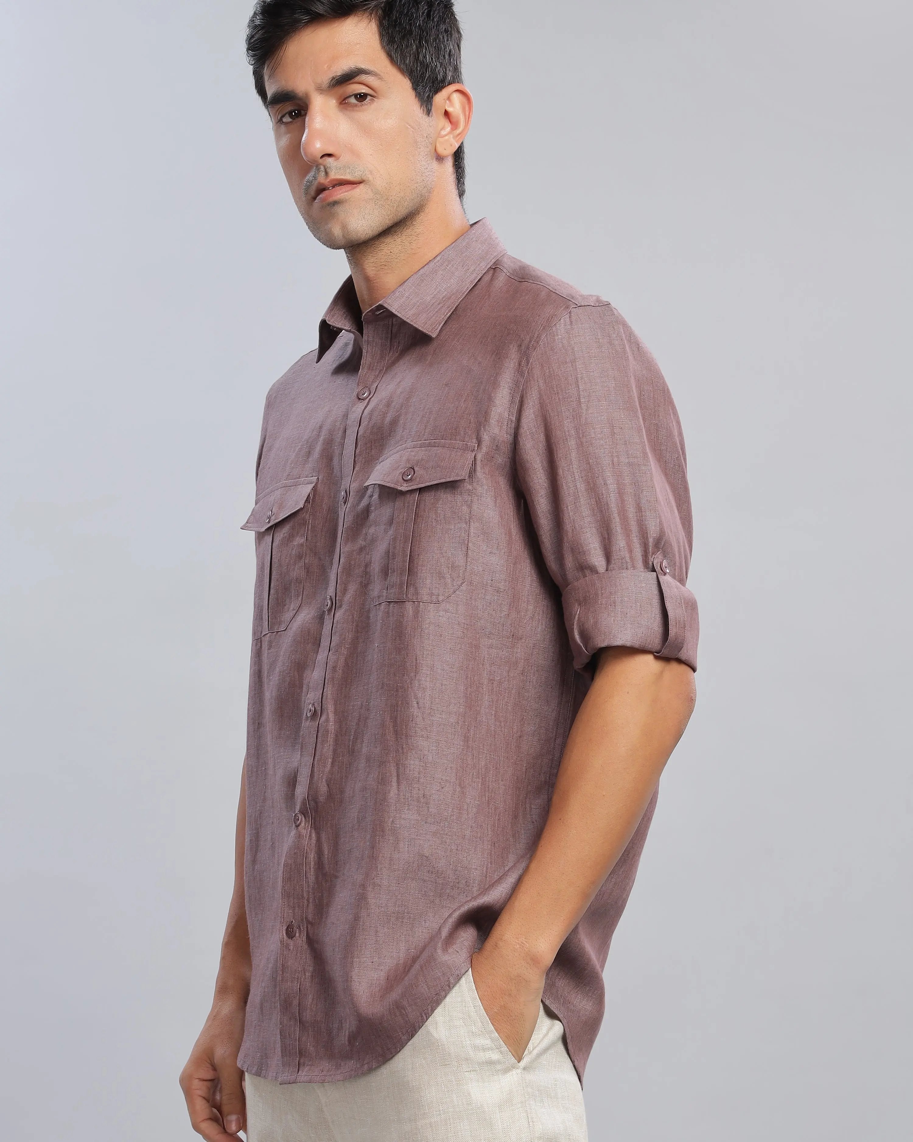 Rose Brown Linen ShirtUnited By Hope