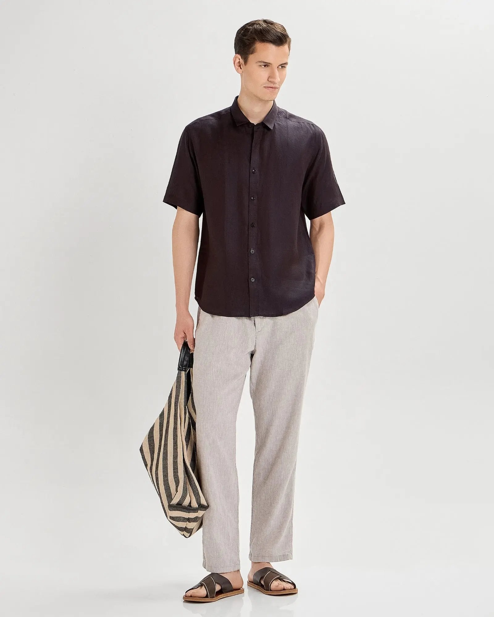 Rustic Brown Linen ShirtUnited By Hope