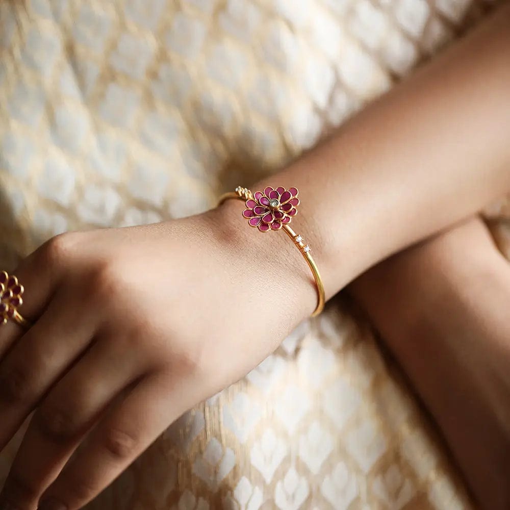 Silver Secret Garden Bangle