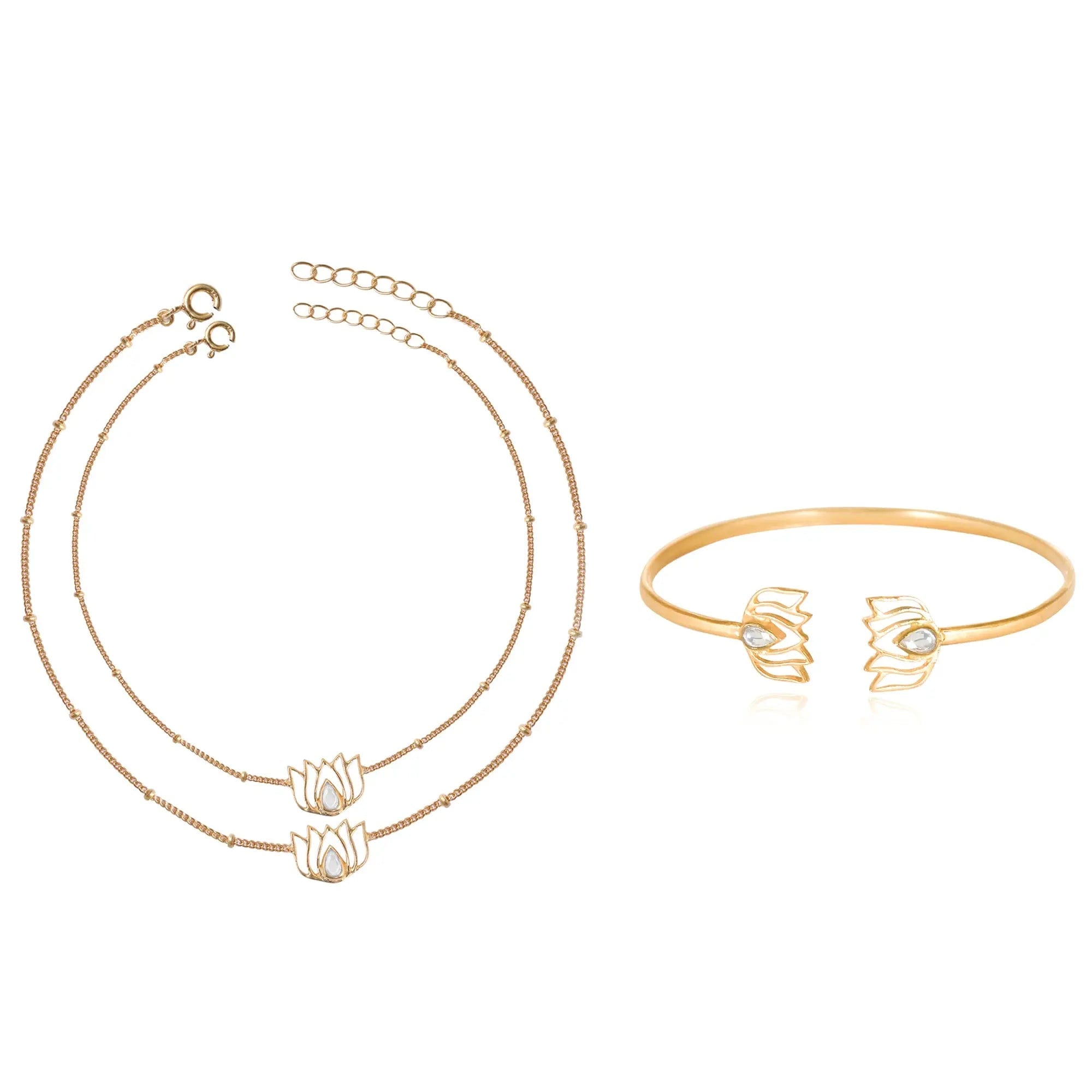 SILVER 92.5 LOTUS SET