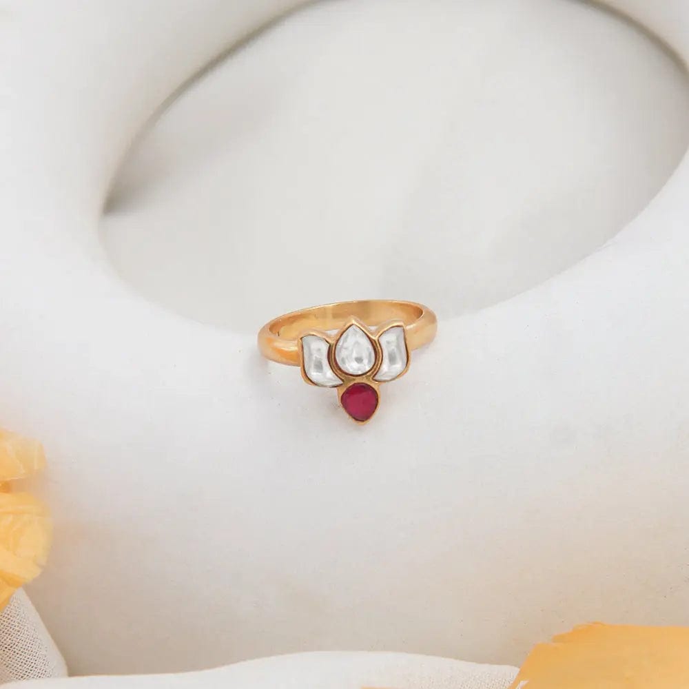 SILVER LOTUS RING