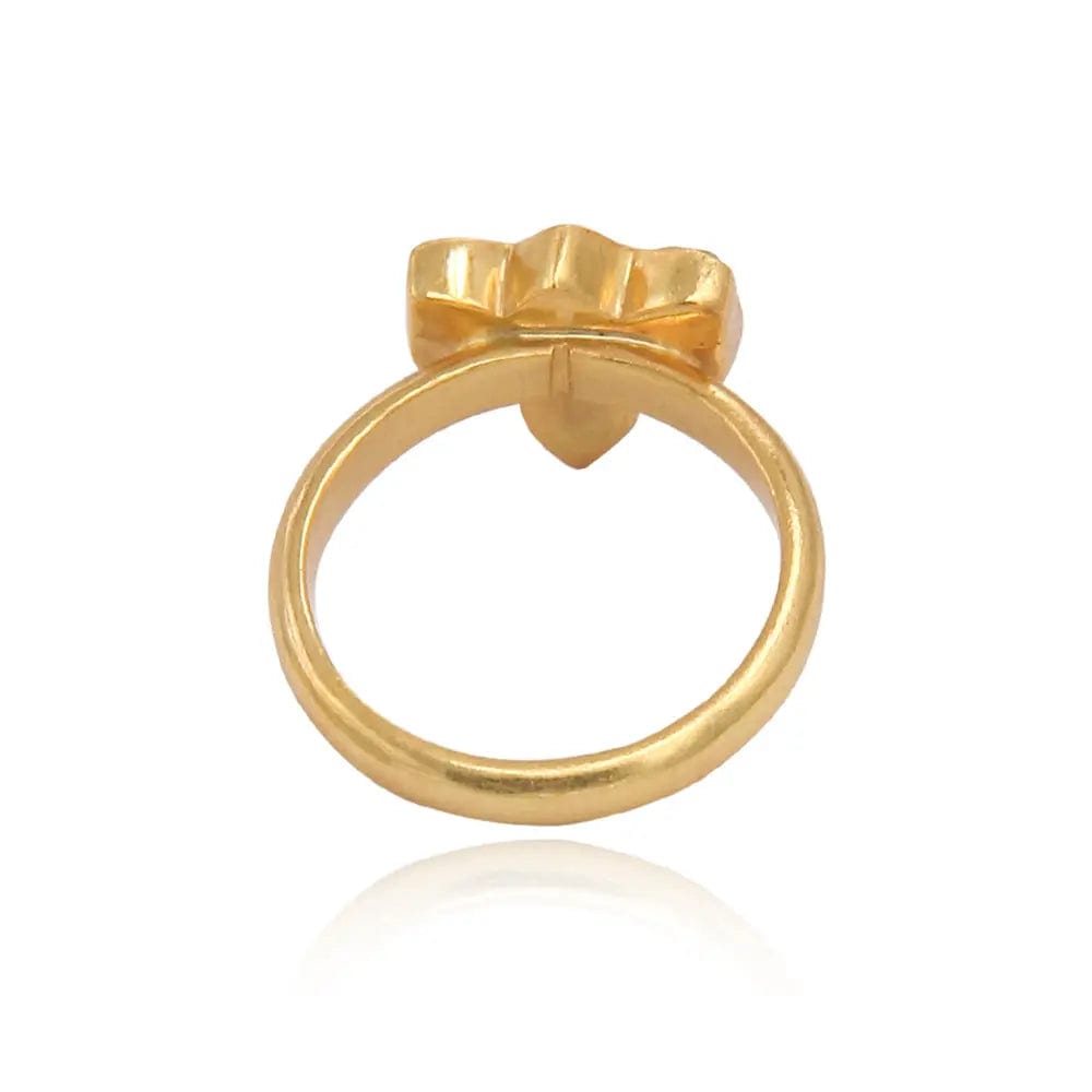 SILVER LOTUS RING