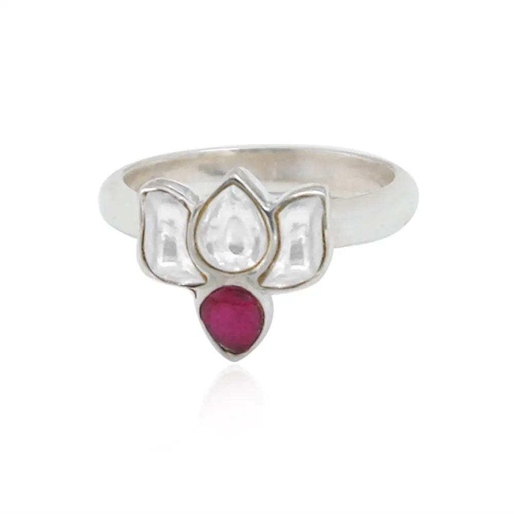 SILVER LOTUS RING