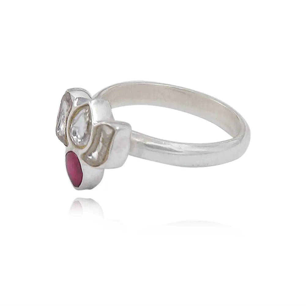 SILVER LOTUS RING