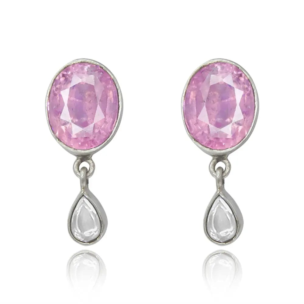 Silver Gulabo Drop earring