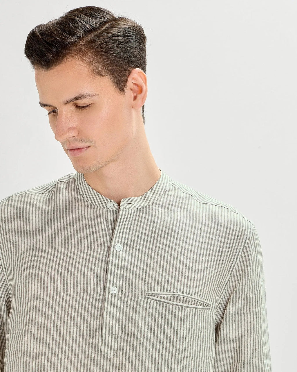 Seagrass Striped Linen ShirtUnited By Hope