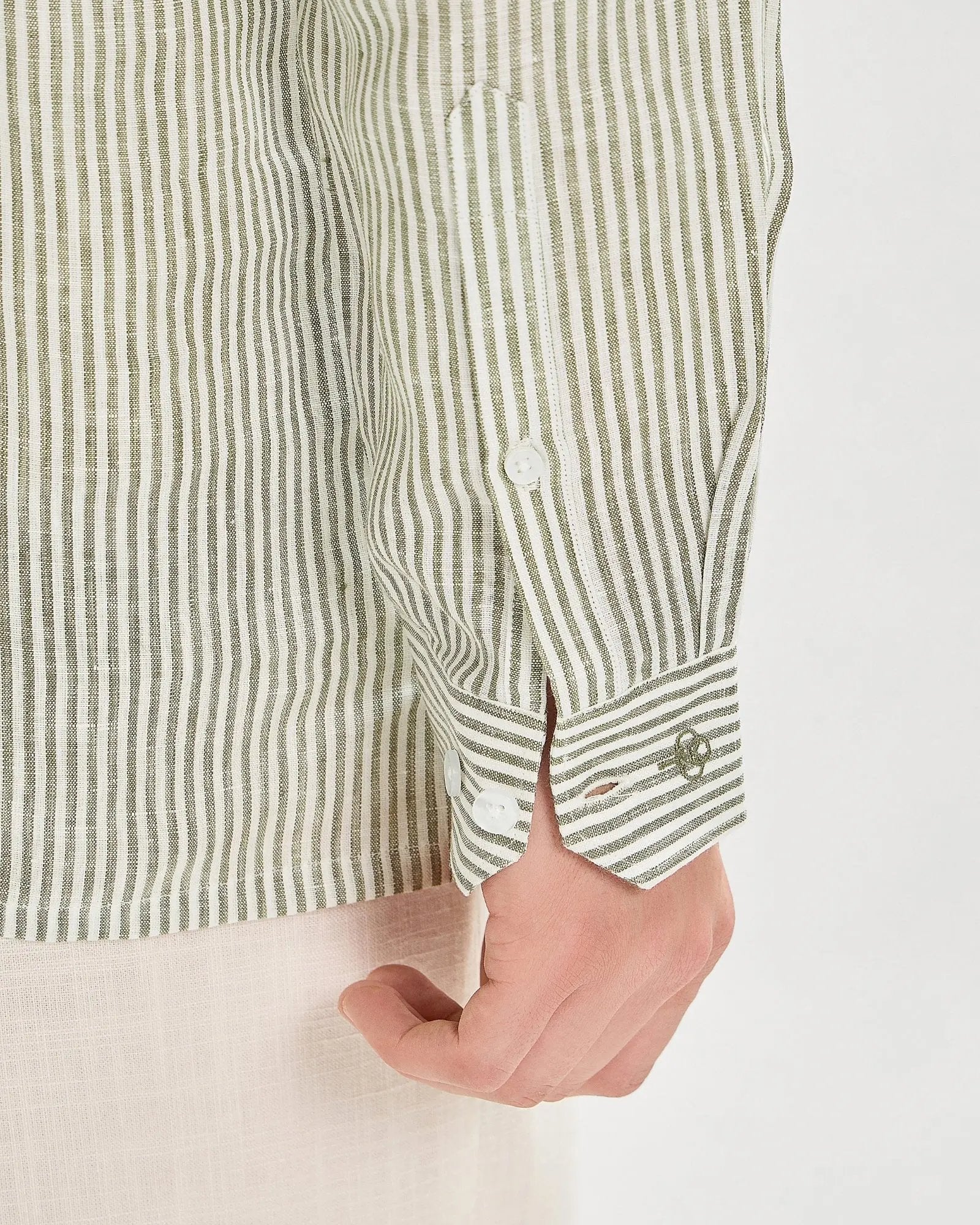 Seagrass Striped Linen ShirtUnited By Hope