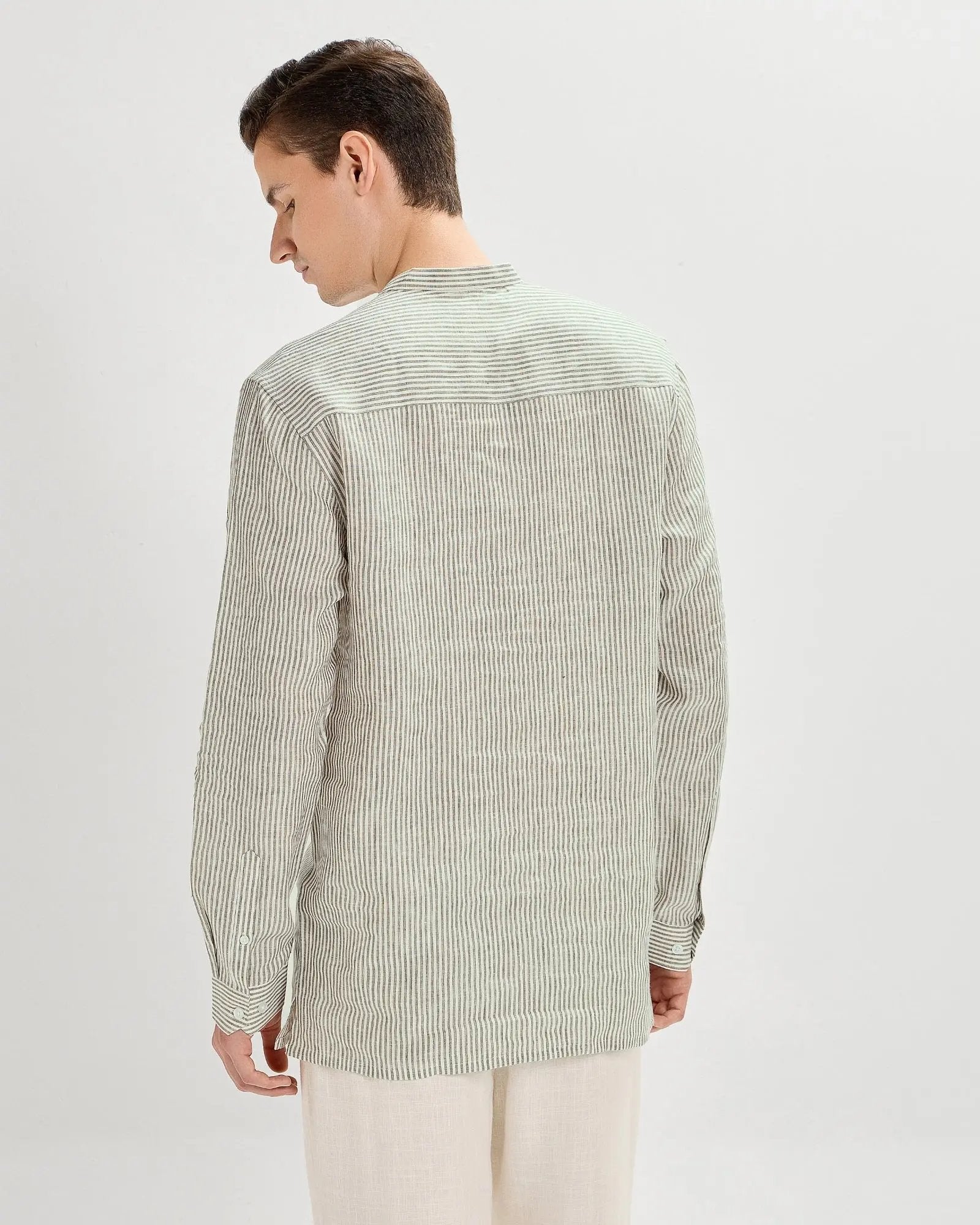 Seagrass Striped Linen ShirtUnited By Hope