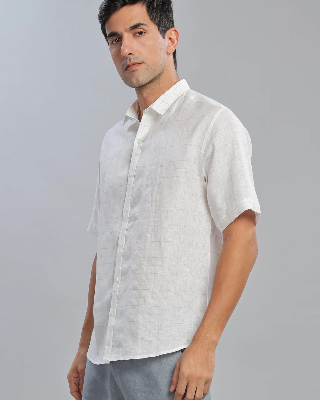 Seedpearl Checked Linen ShirtUnited By Hope
