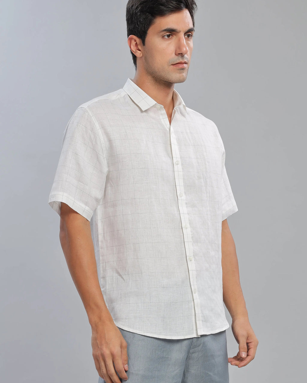 Seedpearl Checked Linen ShirtUnited By Hope