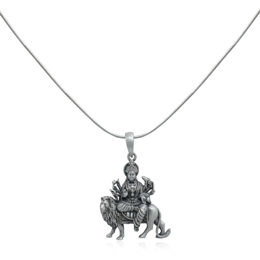 Sherawali Mata Silver 92.5 Pendant