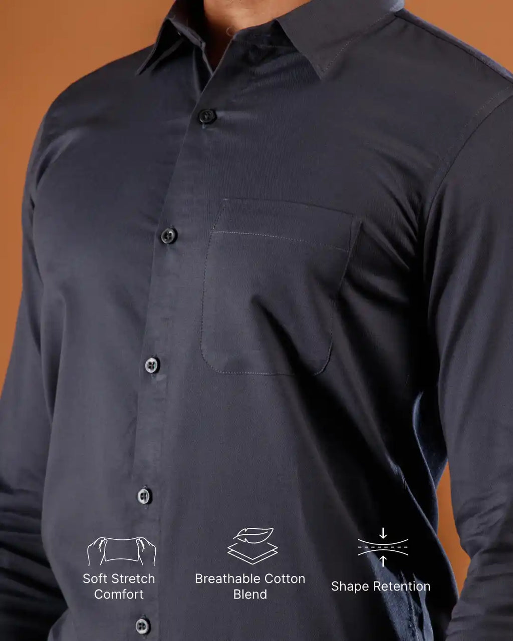 Nix Plain Shirt for Men
