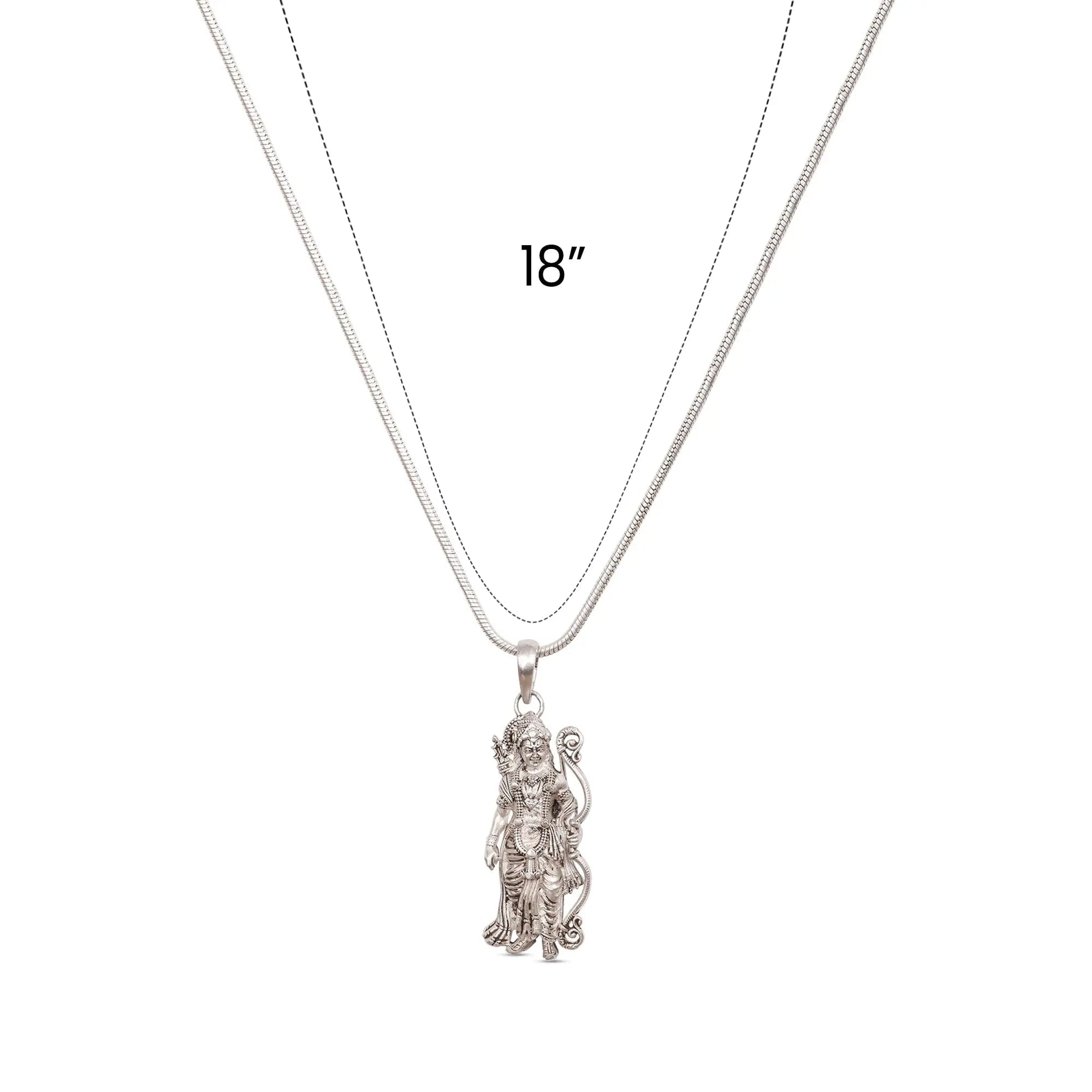 925 Sterling Silver Shri Ram ji pendant