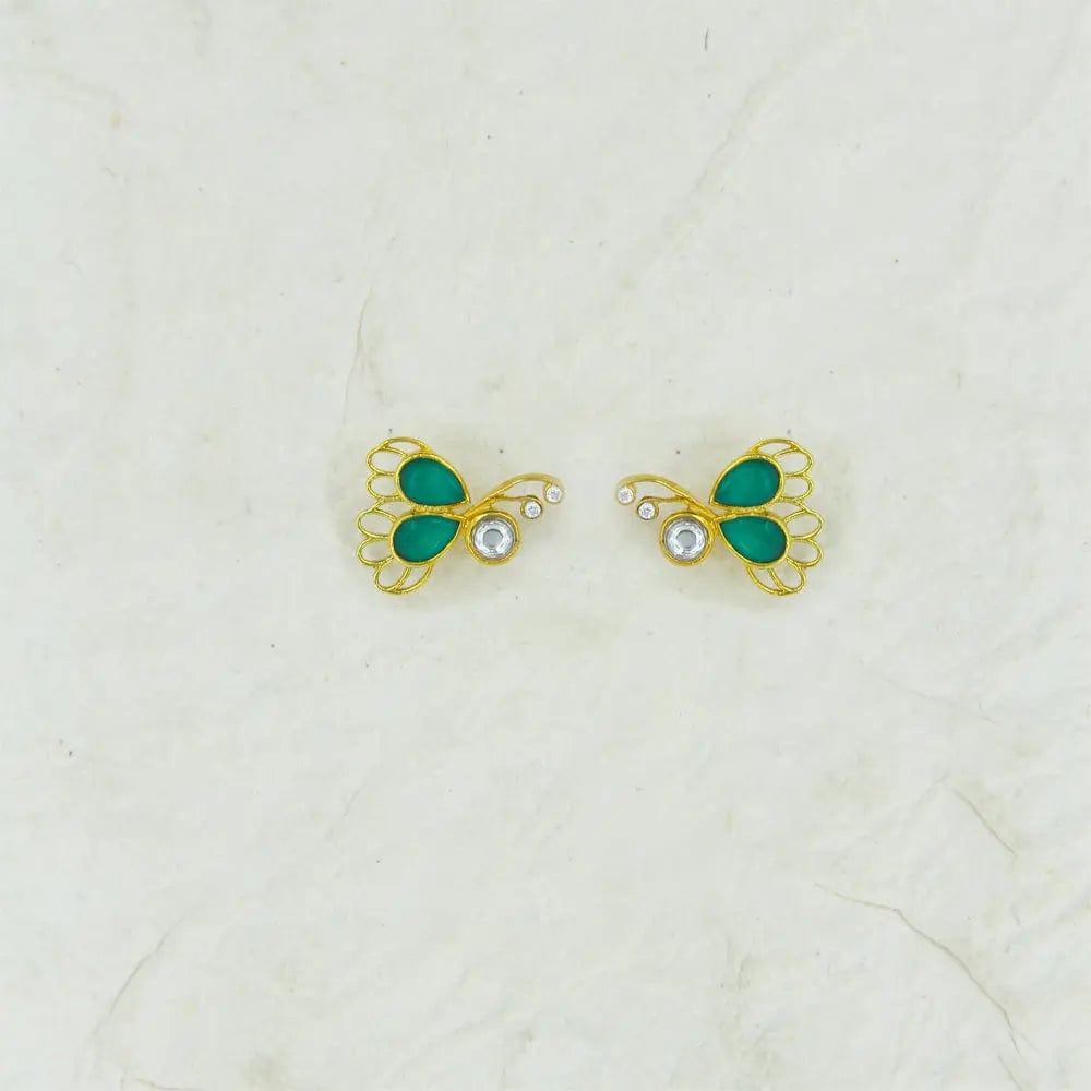Silver 2-in-1 Titli Earring