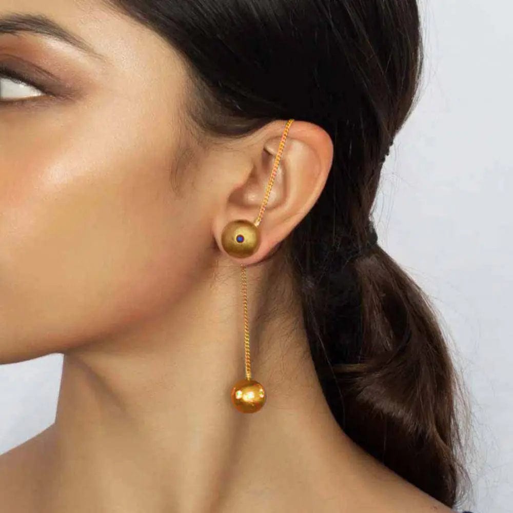 Versatile 3-in-1 silver earrings with detachable elements for multiple styling options