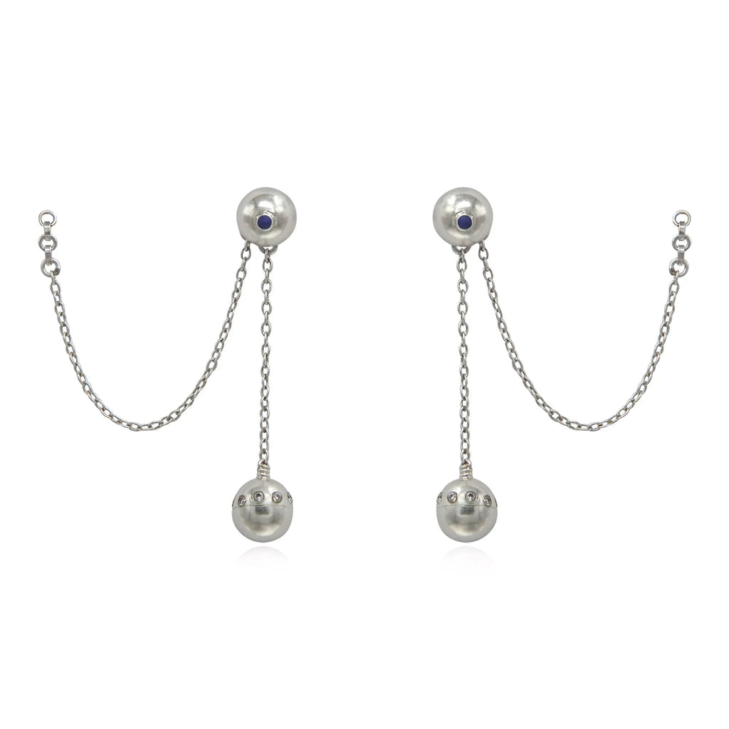Silver 3-in-1 Earring