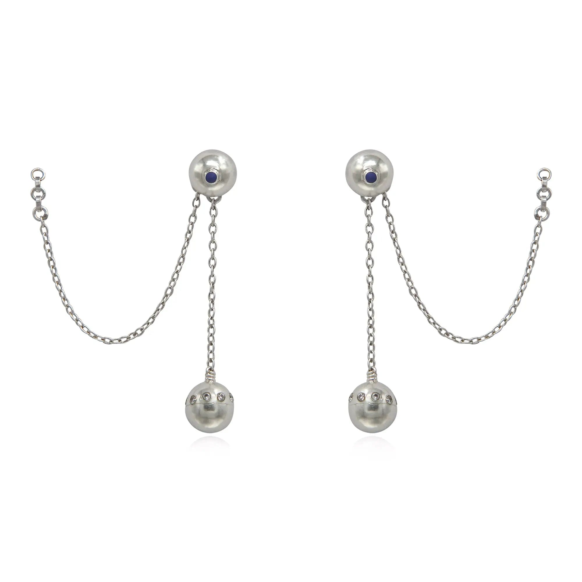 Silver 3-in-1 Earring