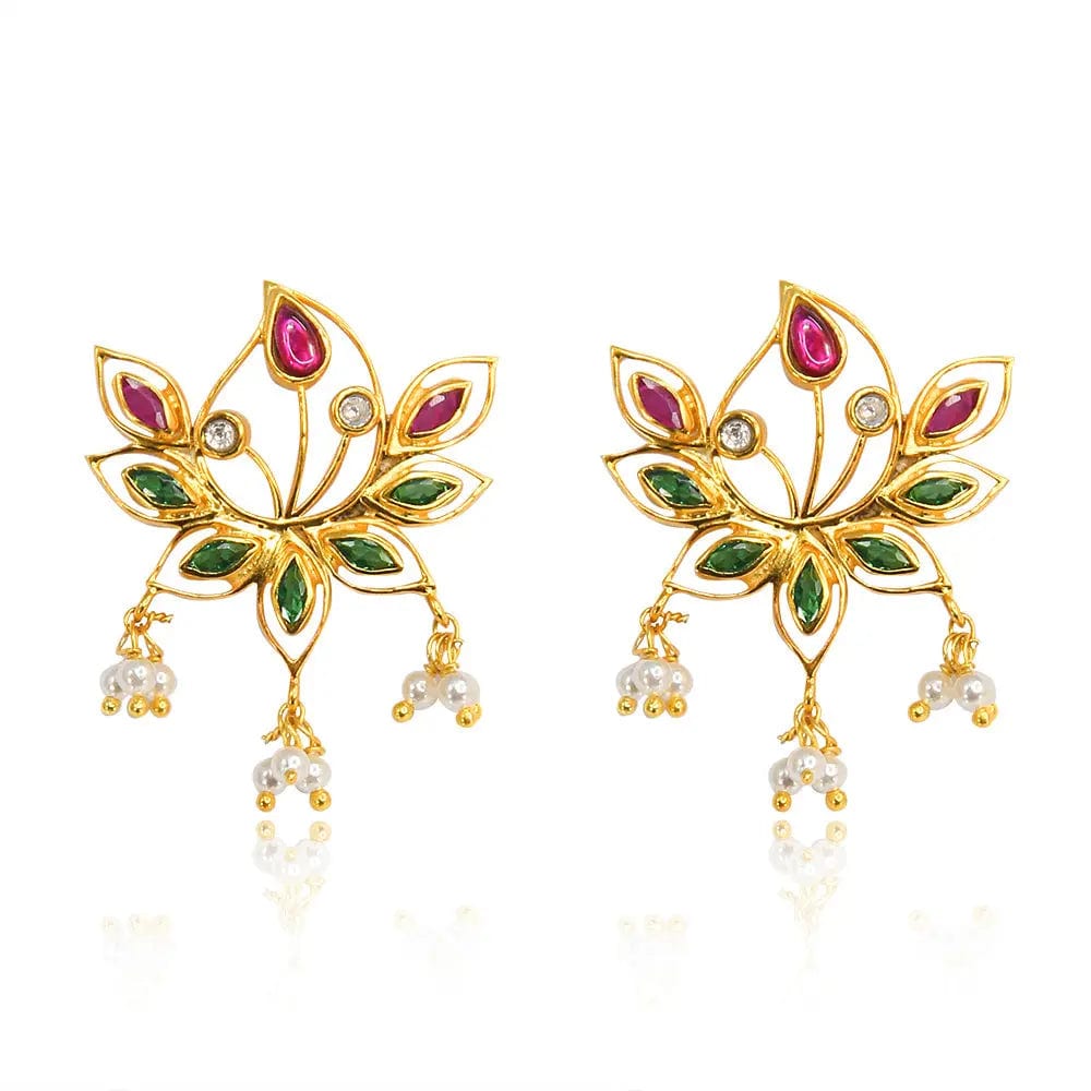 Silver 92.5 Aam Ras Blossom Earring