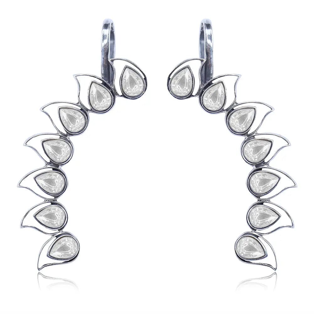 Silver 92.5 Aam Ras Oxidised Earcuff