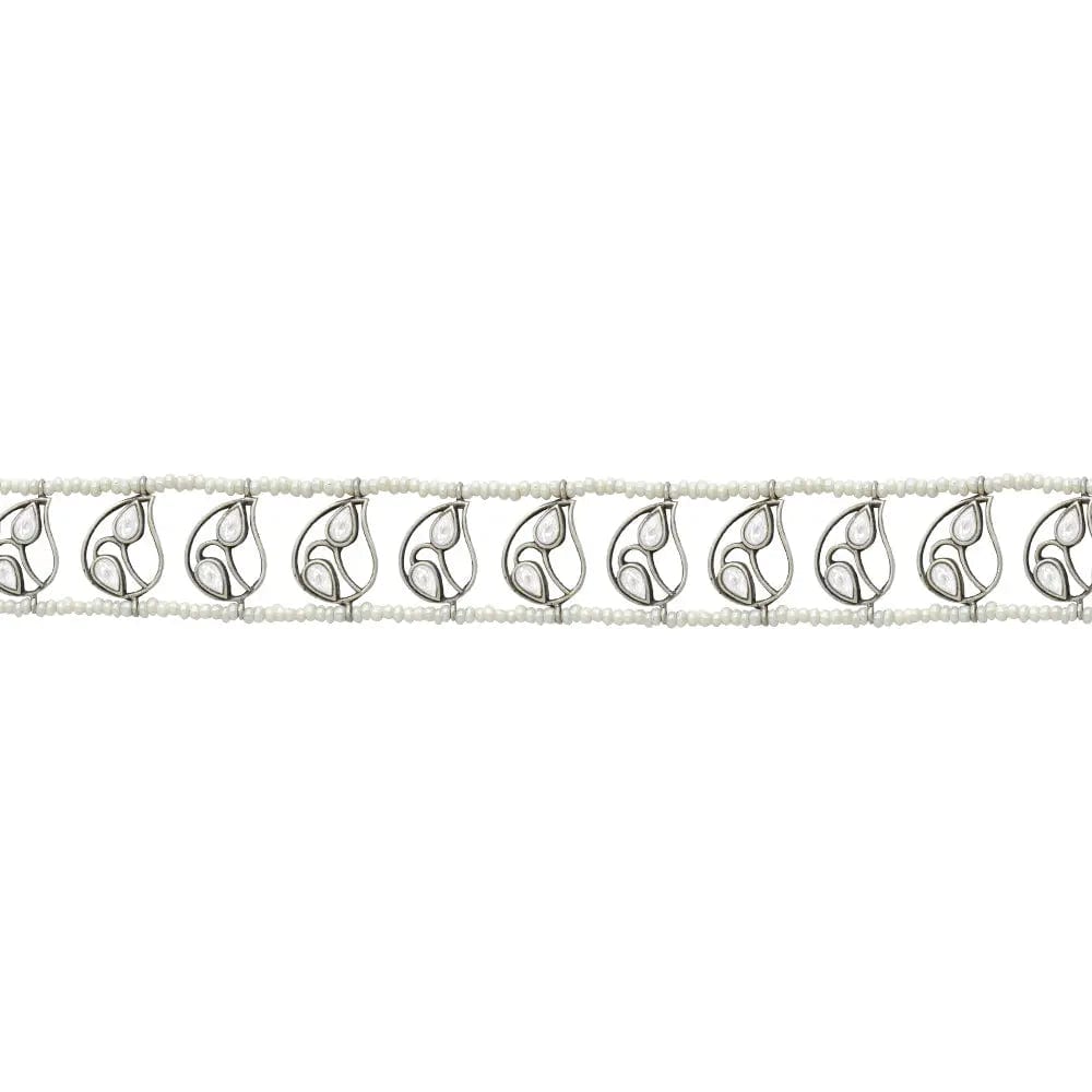 Silver 92.5 Aam Ras Oxidized Choker