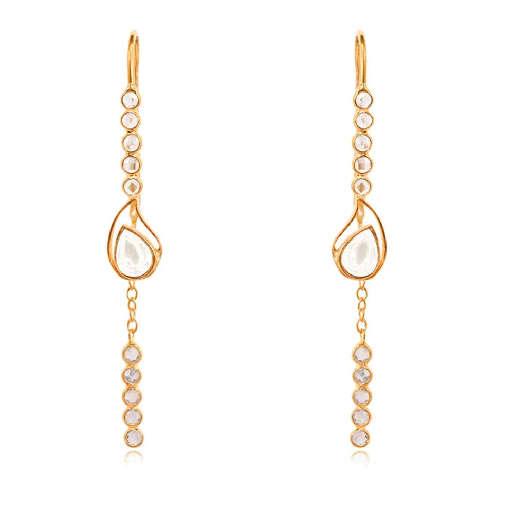 Silver 92.5 Aam Ras Sui Dhaga Earring