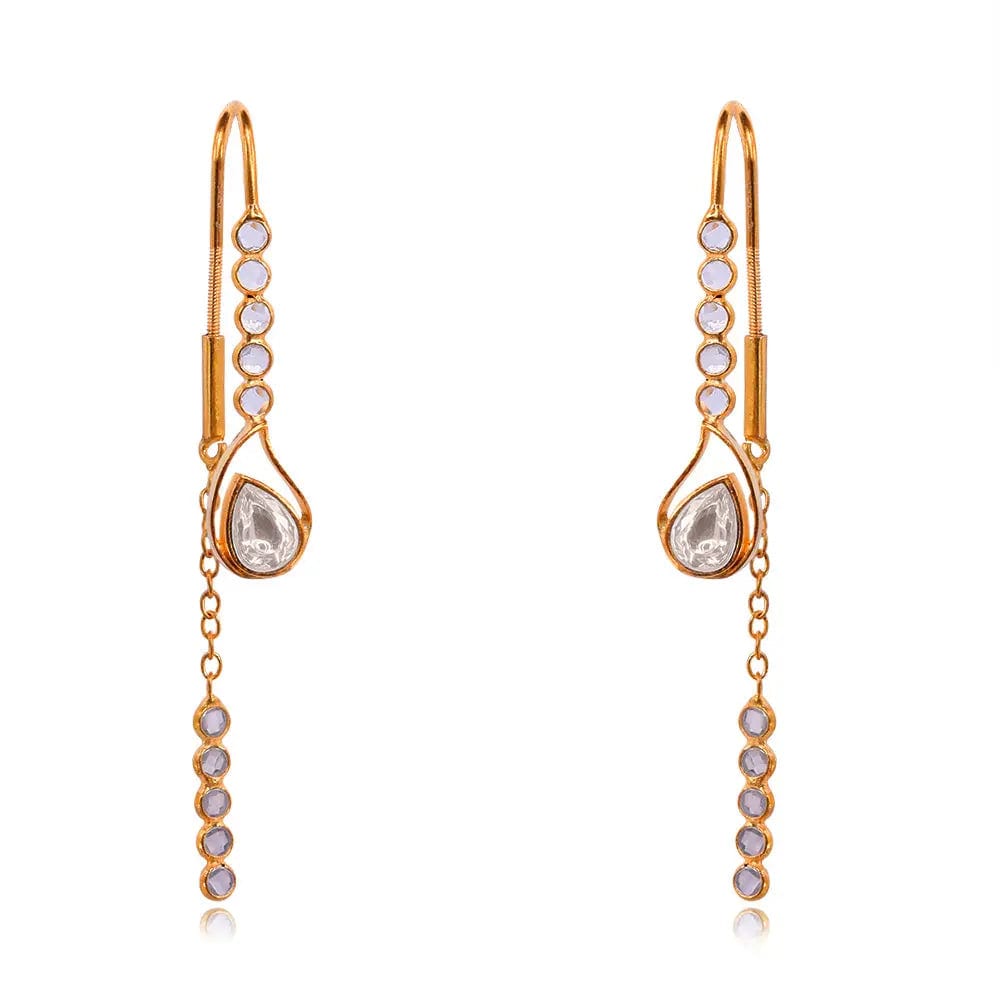 Silver 92.5 Aam Ras Sui Dhaga Earring