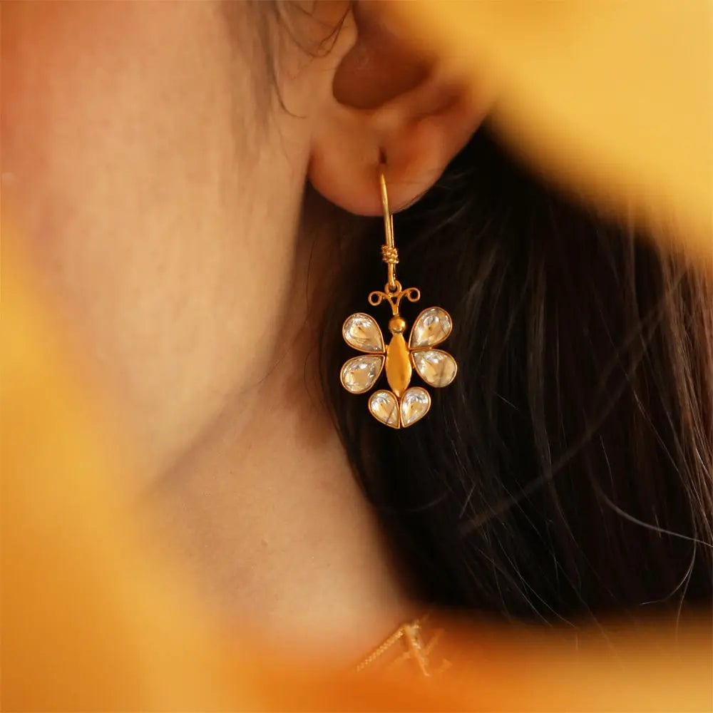 Silver 92.5 Butterfly Affair Earrings