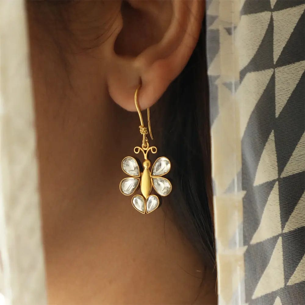 Silver 92.5 Butterfly Affair Earrings