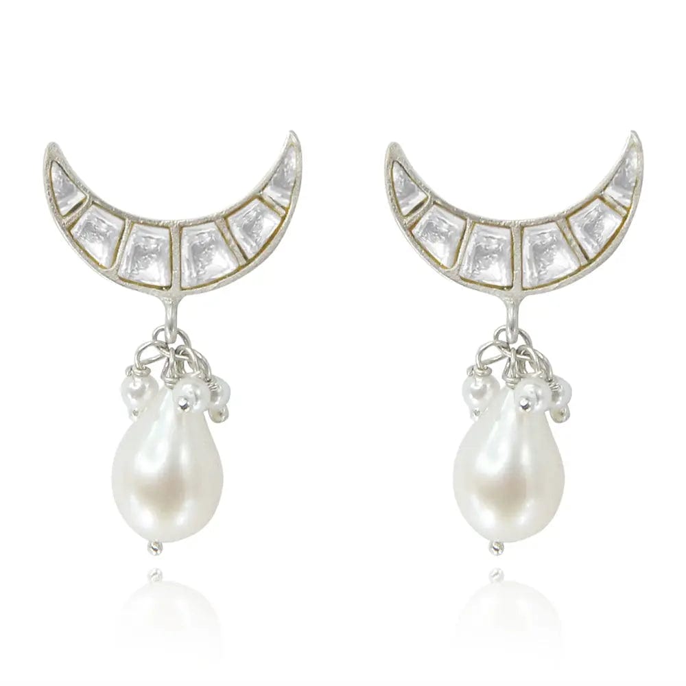 Silver 92.5 Chand Drop Earring