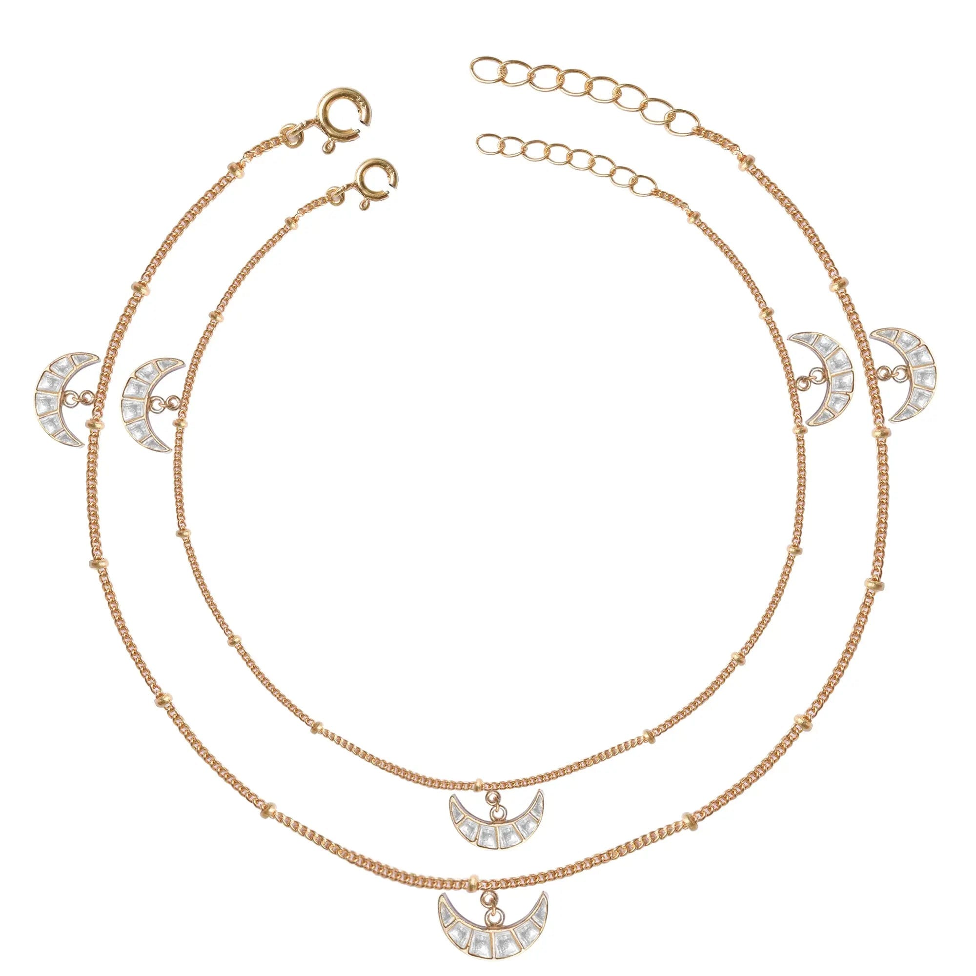 Silver 92.5 Chand Motif Anklets