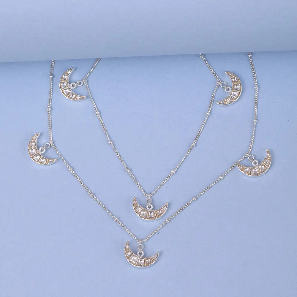 Silver 92.5 Chand Motif Anklets