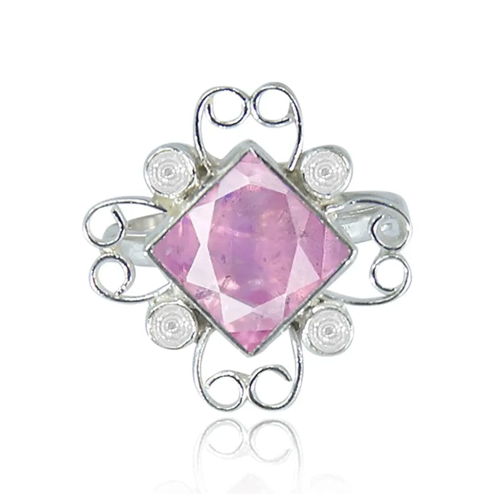 Silver 92.5 Gulabo square Ring