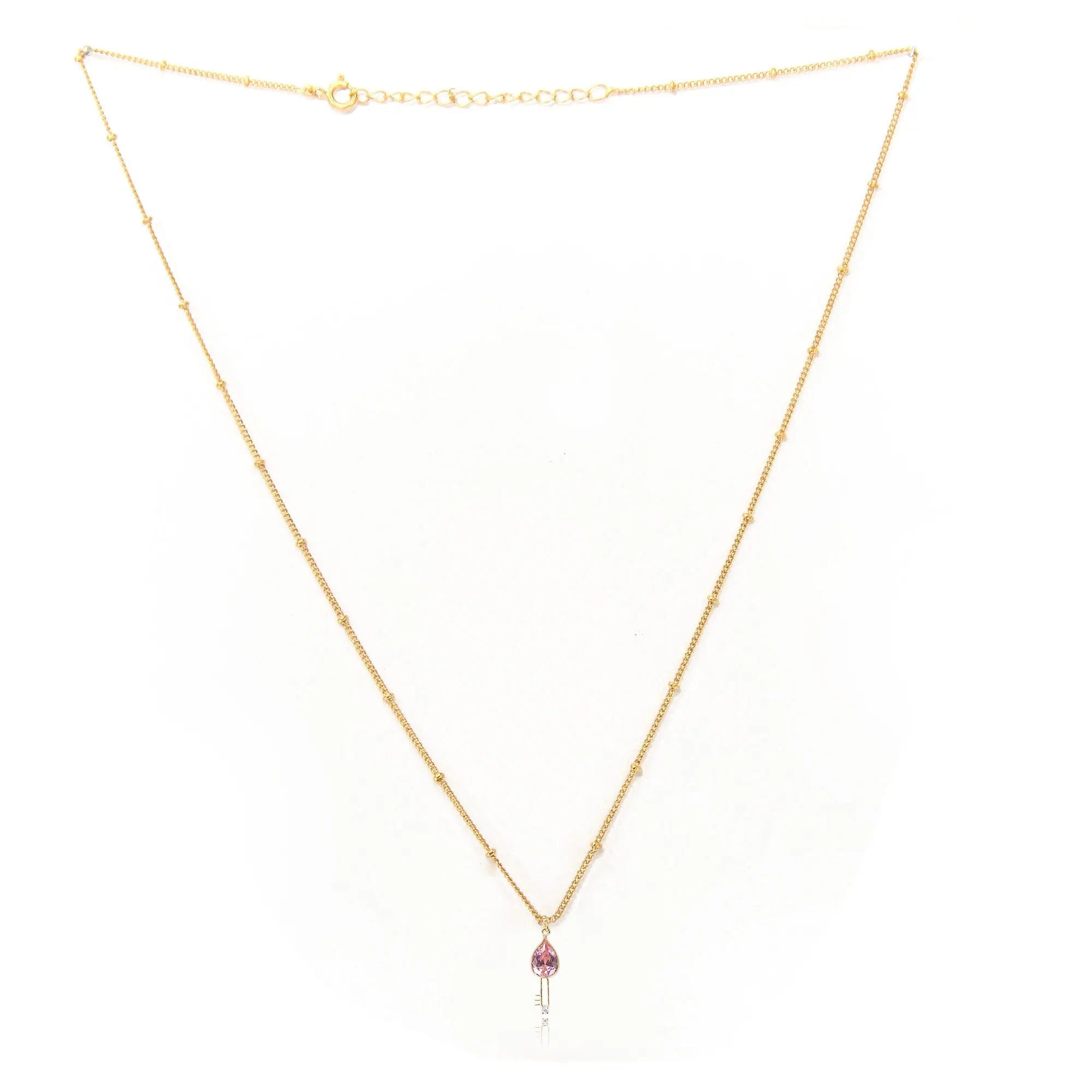 Silver 92.5 Key Pendant And Chain