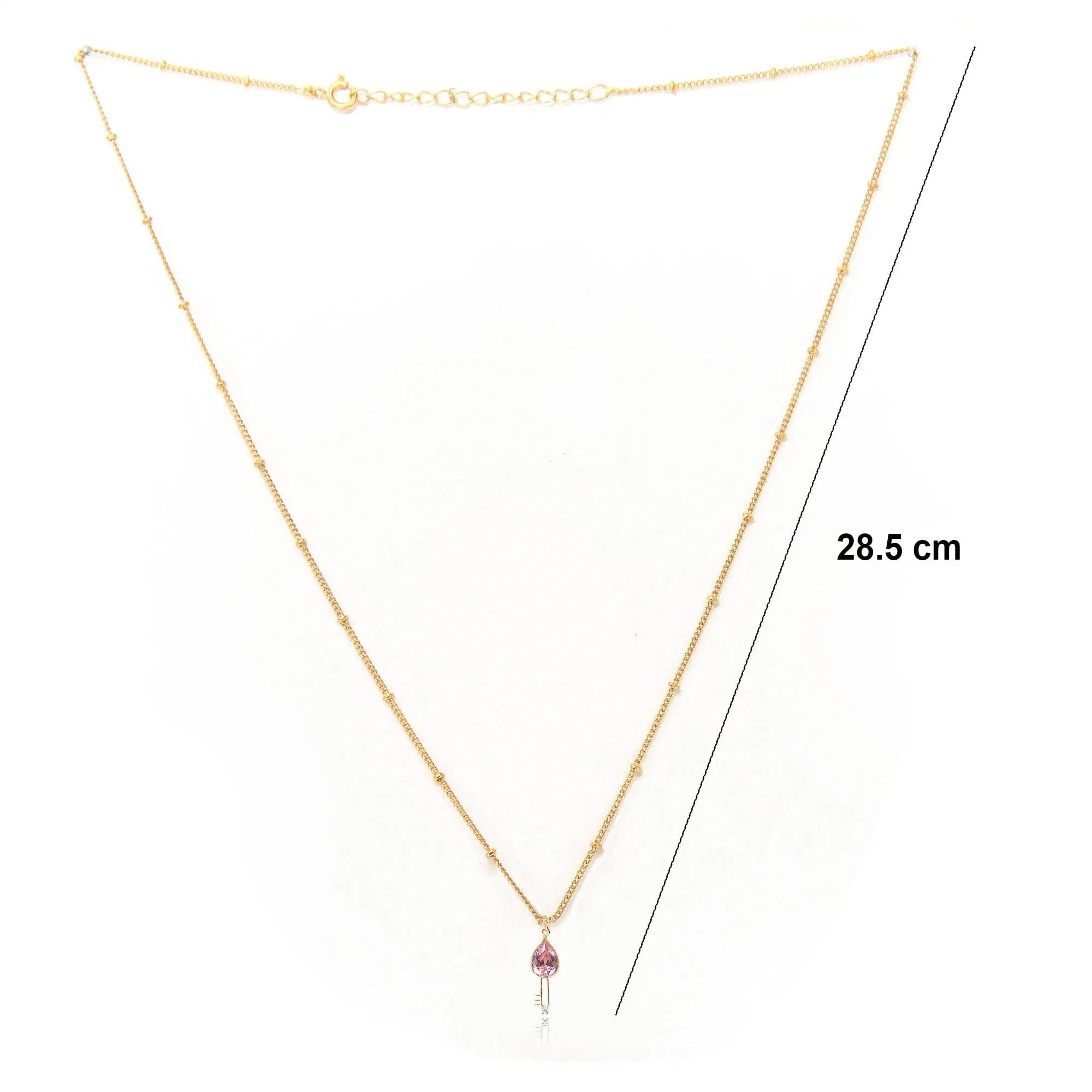 Silver 92.5 Key Pendant And Chain