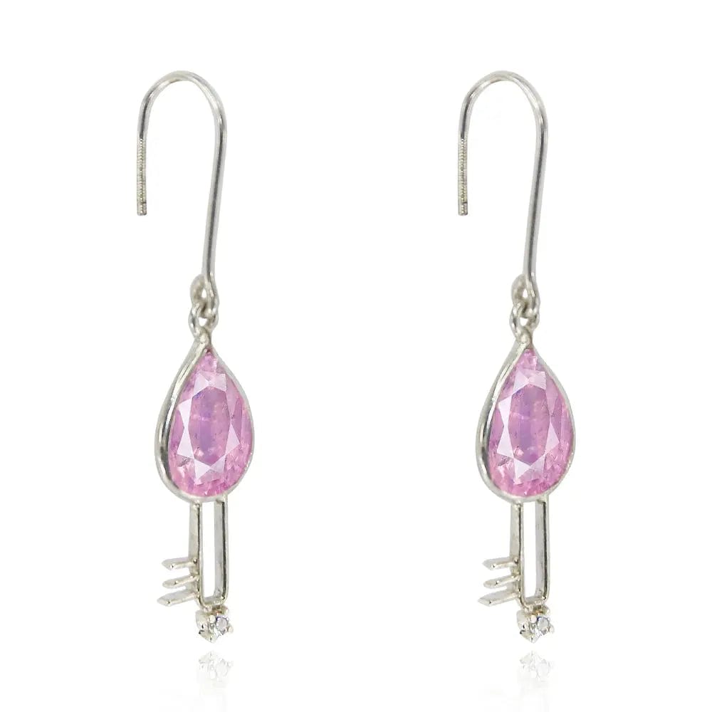 Silver 92.5 Lock And Key Sui Dhaga Earrings