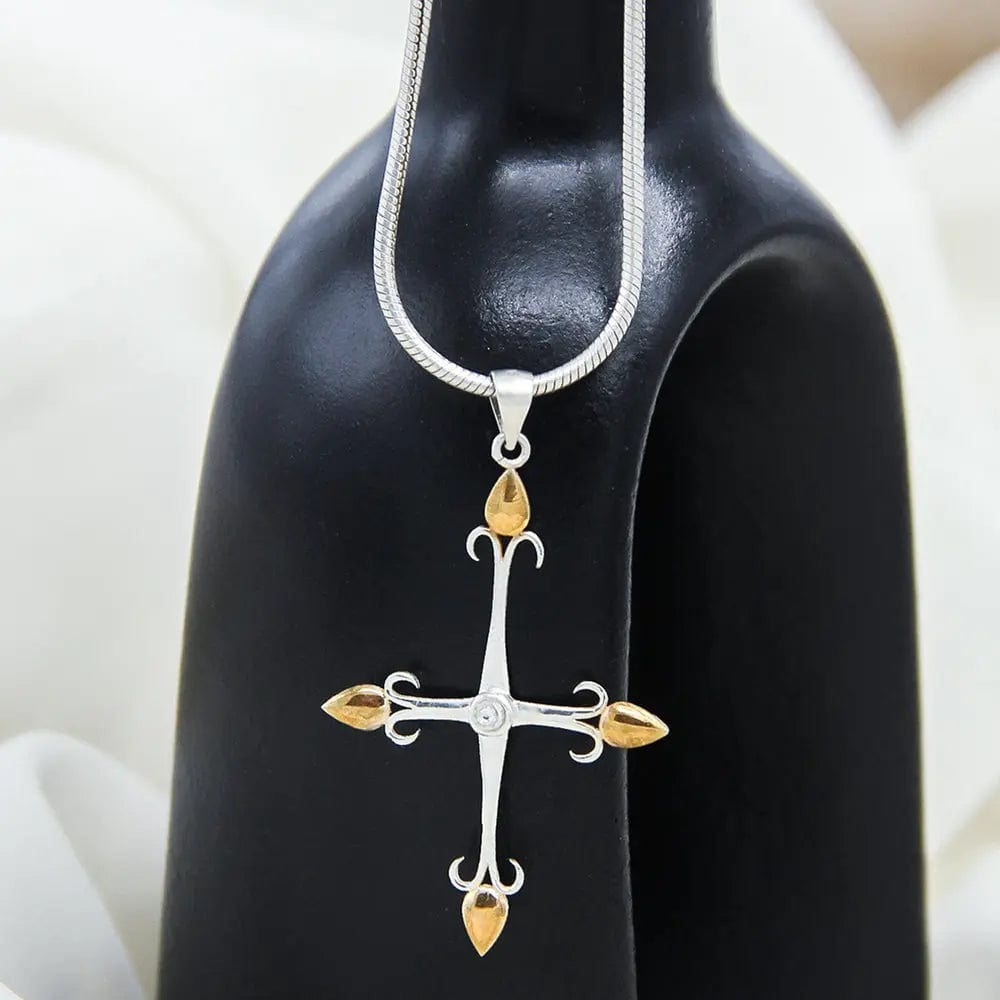 Silver 92.5 Men's Cross Pendant