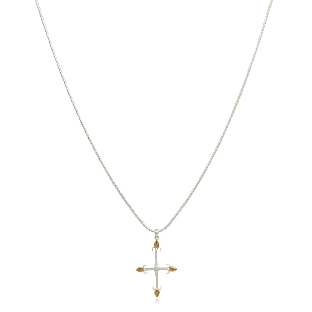 Silver 92.5 Men's Cross Pendant