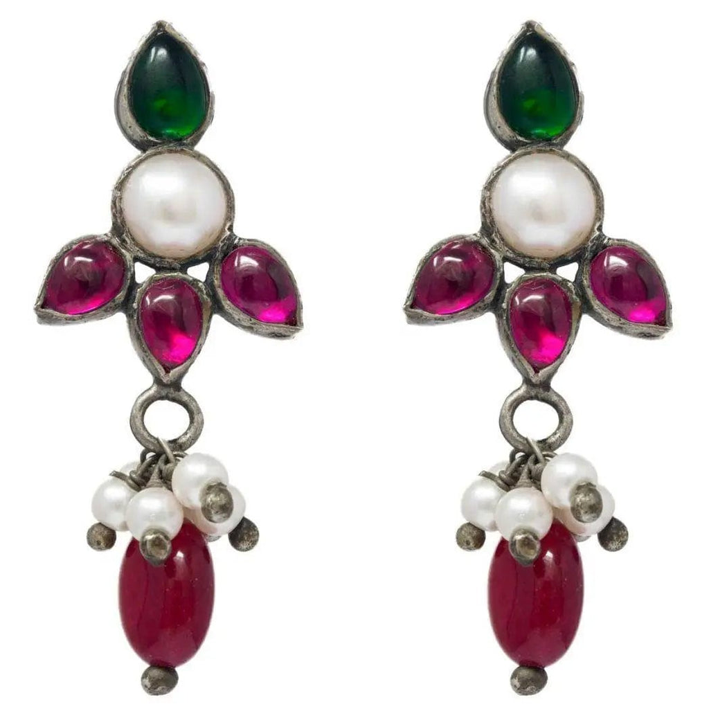 Silver 92.5 Petal Earrings