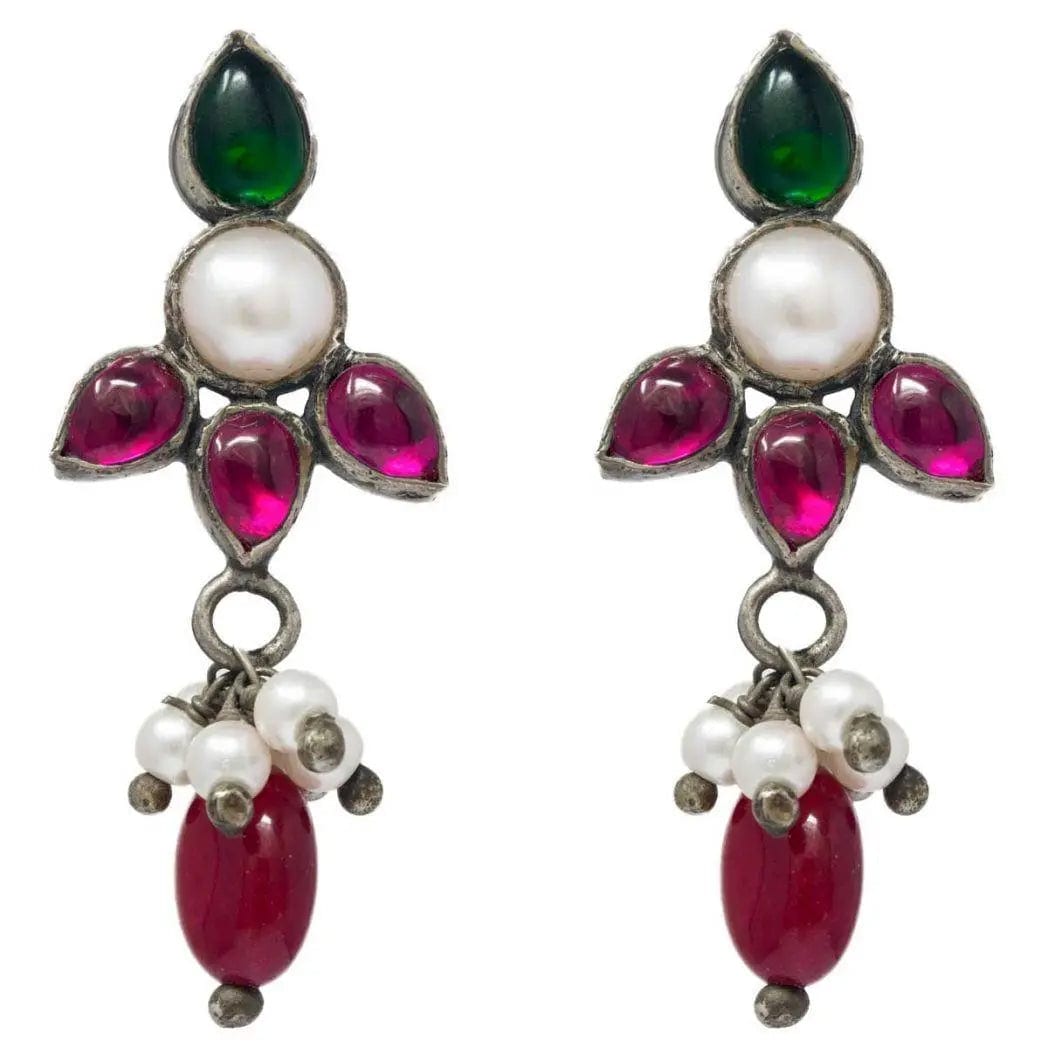 Silver 92.5 Petal Earrings