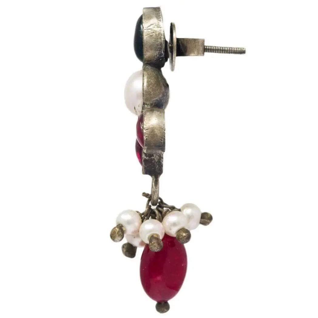 Silver 92.5 Petal Earrings