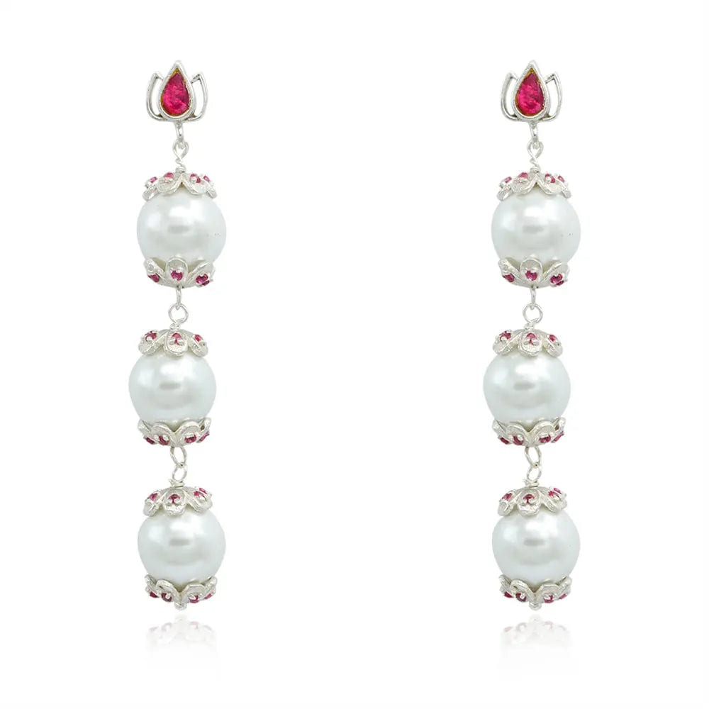 Silver 92.5 Sitayan Pearl Earring