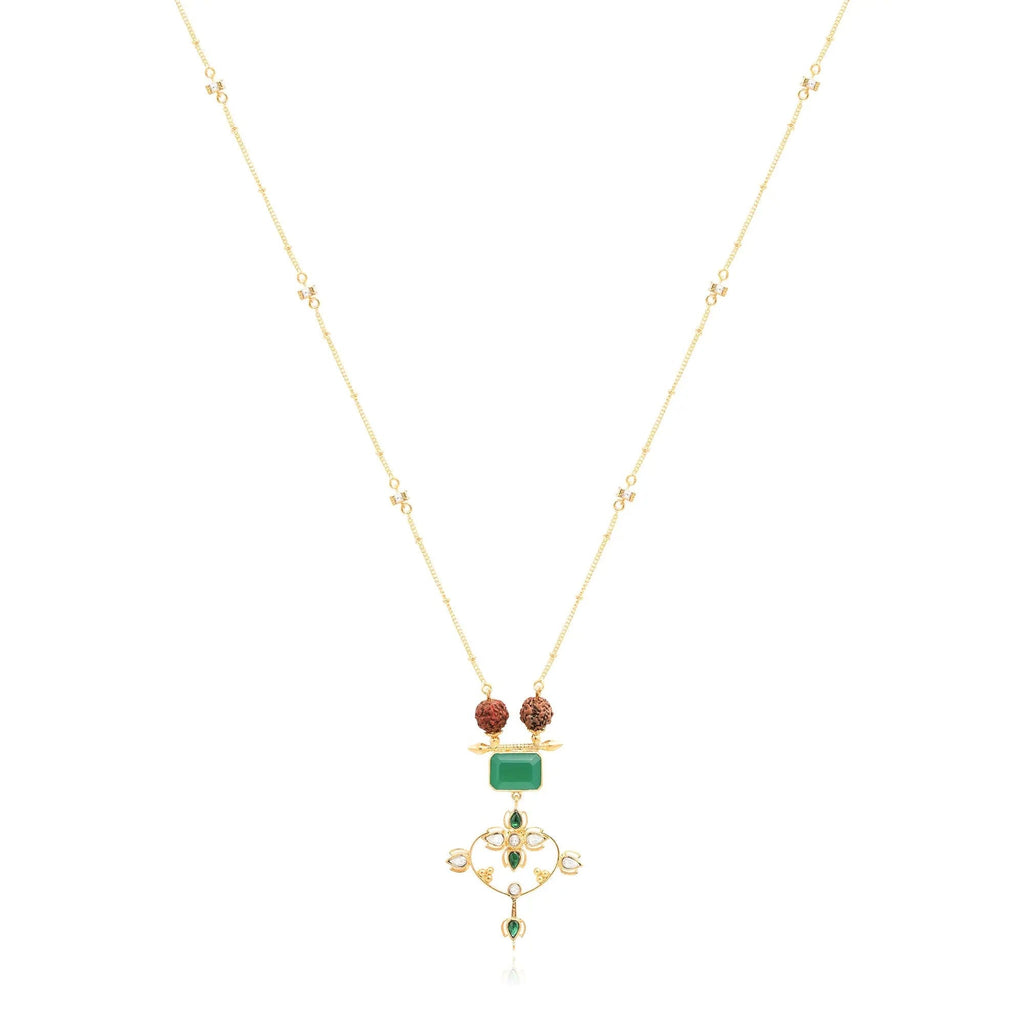 Silver 92.5 Sitayan Rudraksh Necklace