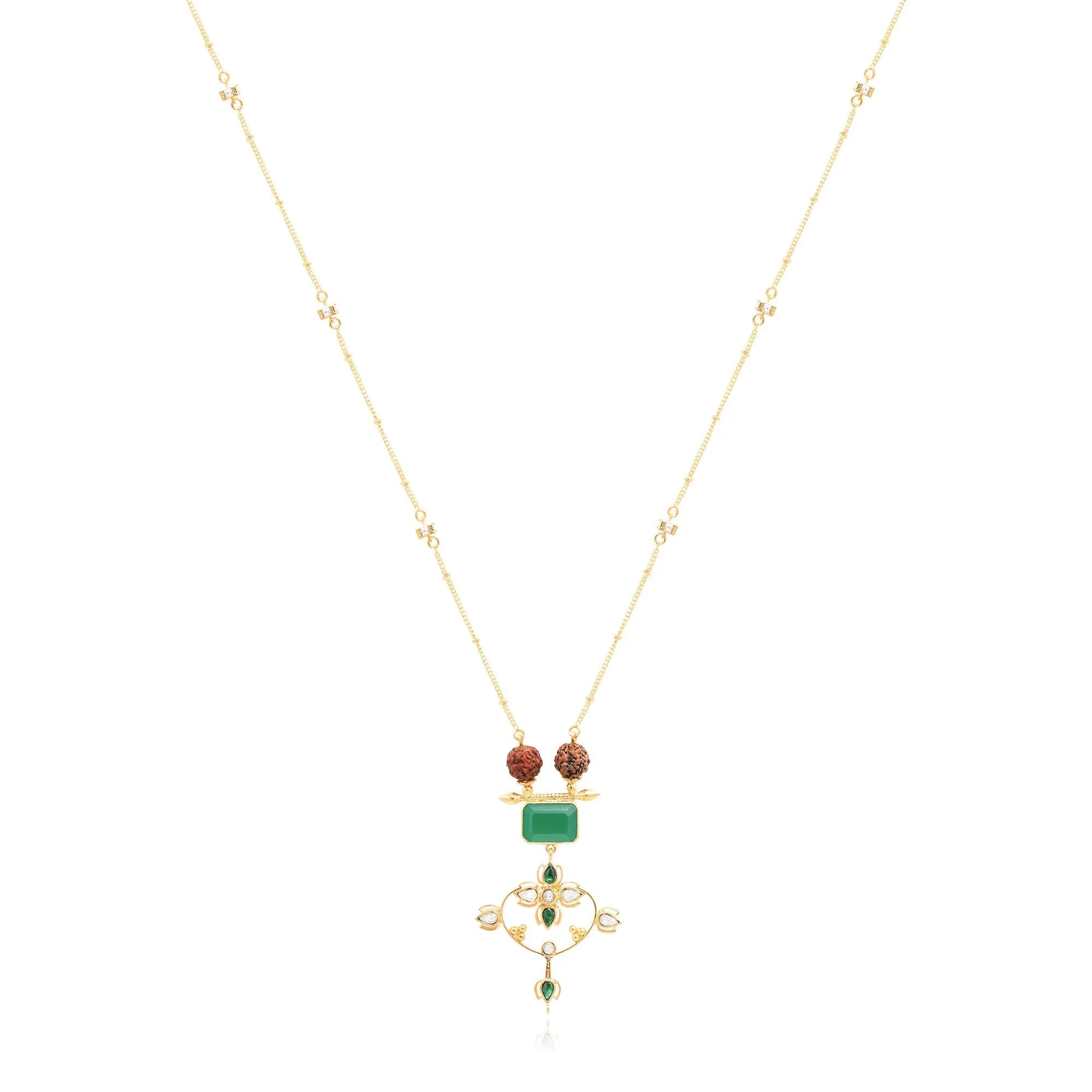 Silver 92.5 Sitayan Rudraksh Necklace