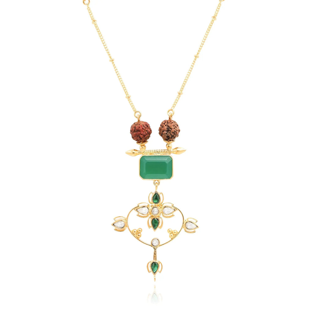 Silver 92.5 Sitayan Rudraksh Necklace