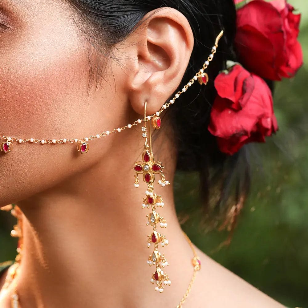 Silver 92.5 Sitayan Sui Dhaga earrings